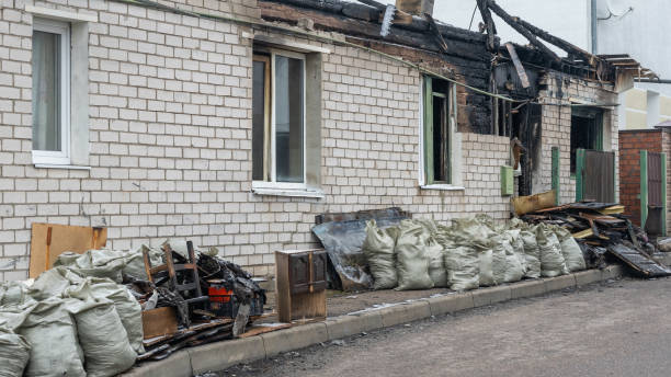 Professional Fire Damage Restoration technician working in Stevenson, WA